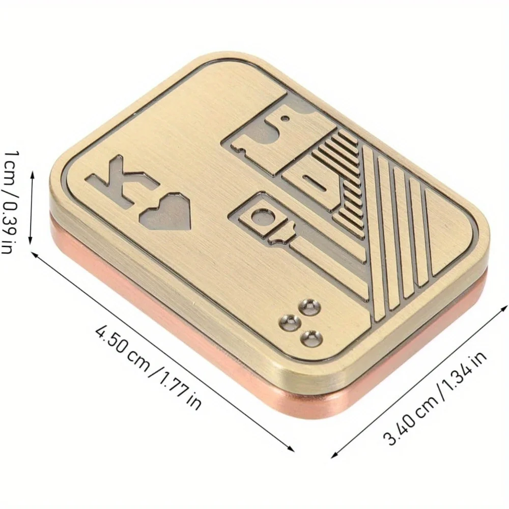 فيدجيت سبينر بوب حل جيروسكوبي ببصمة الإصبع لعبة بطاقة دفع لتقليل الضغط، ألعاب من الفولاذ المقاوم للصدأ هدايا للبالغين