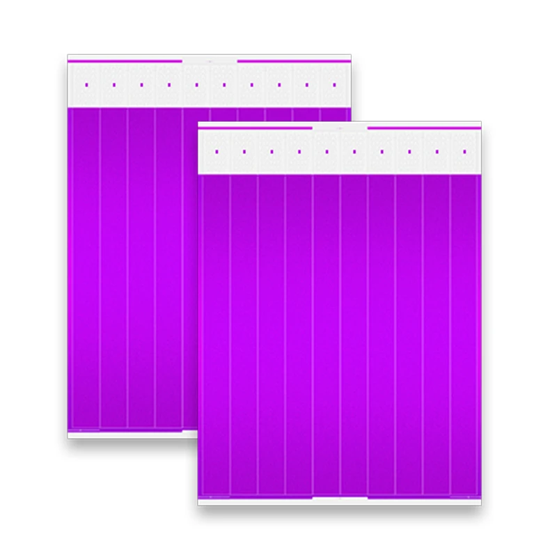 100 pcs disposable pp sythetic paper waterproof party bracelets events wrist strap parties colors