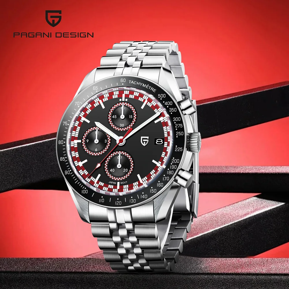 2026 Neue PAGANI DESIGN Uhren Luxus-Quarzuhren für Herren Luxus-Chronograph Armbanduhr Sport Top AR Saphirglas Uhren