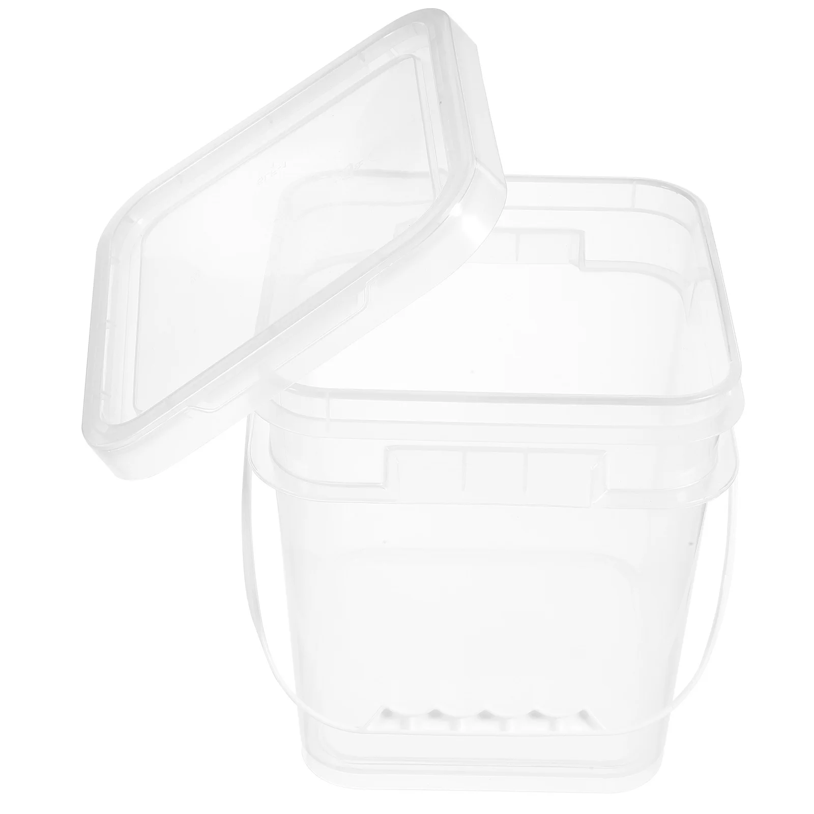 5L دلو الطلاء حاوية تخزين بلاستيكية شفافة مانعة للتسرب مختومة دلو للطلاء الدهانات أصباغ حامل الطلاء