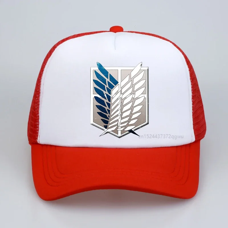 Anime Attack on Titan Baseball hat Printed Cotton Dad Hat outdoor  mesh Snapback caps