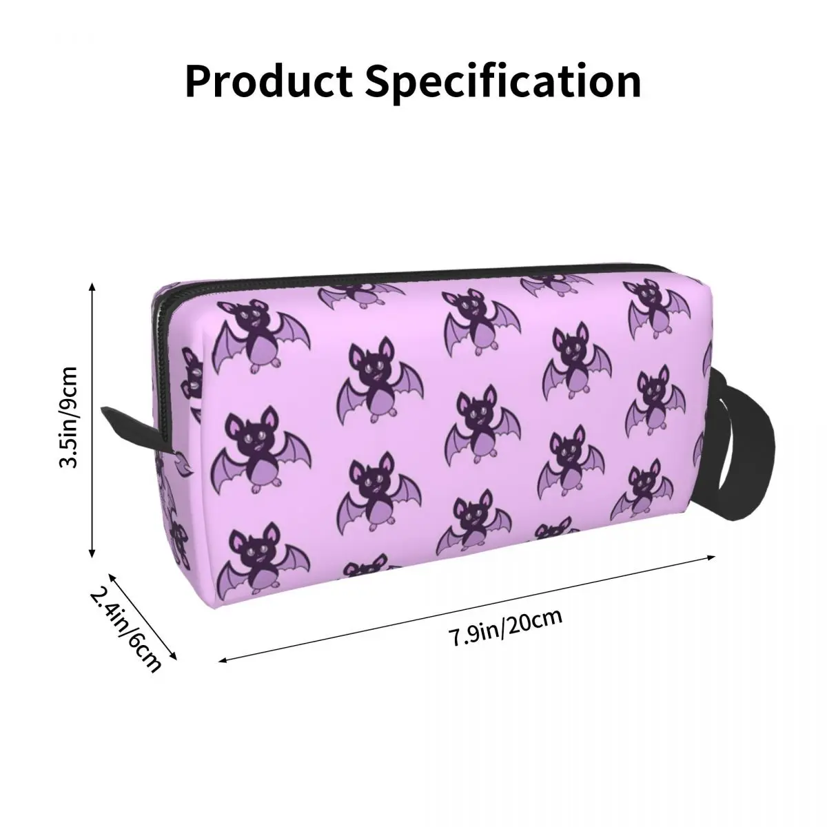 Chester The Poison Bat Makeup Bag Cosmetic Organizer Storage Dopp Kit Toiletry Cosmetic Bag for Women Beauty Travel Pencil Case