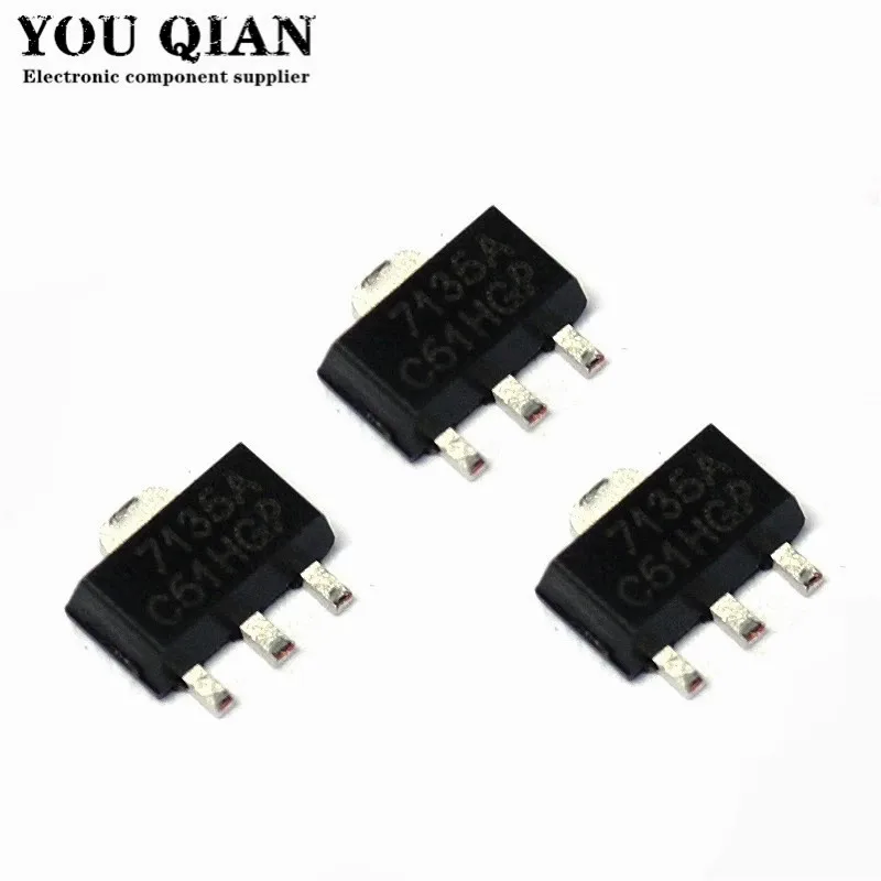 10pcs/lot AMC7135PKFT SOT-89 L7135 AMC7135 MEL7135 350mA ADVANCED CURRENT REGULATOR