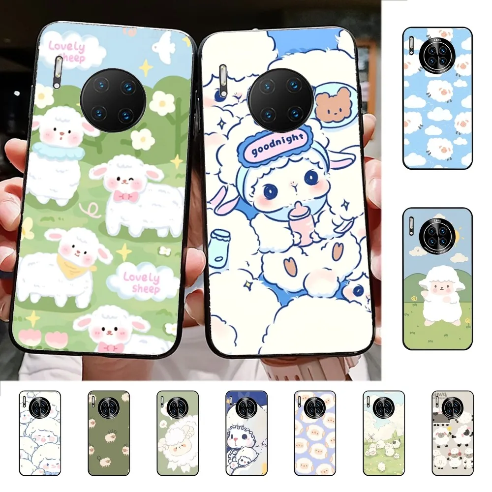 Cute Cartoon Little L-Lamb Phone Case For Huawei Mate 10 20 30 40 50 Lite Pro Nova 3 3i 5 6 SE 7 Pro 7SE