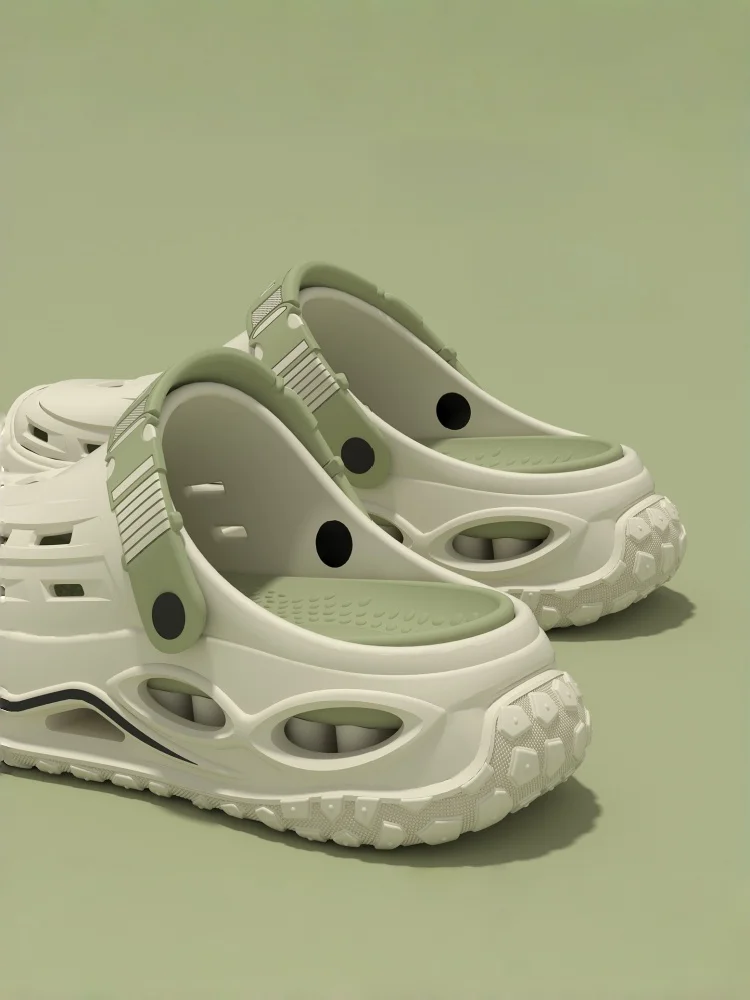 Neue Frühlings- und Sommer-Clogs mit Fußgewölbestütze, bequem, weich, dicksohlig, atmungsaktiv für Damen und Herren, geeignet für den Innen- und Außenbereich, modisch und vielseitig für den täglichen Gebrauch. – Detail 2