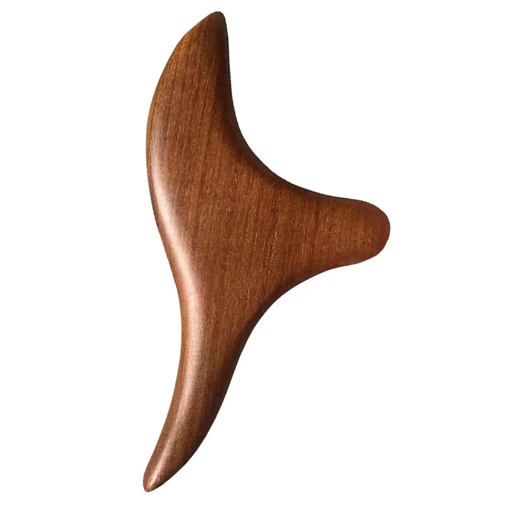 

Wooden Therapy Massage Stick Made of Golden Sandalwood Foot Massager for Muscle Relaxation Acupoint Stimulation Meridian Scraper
