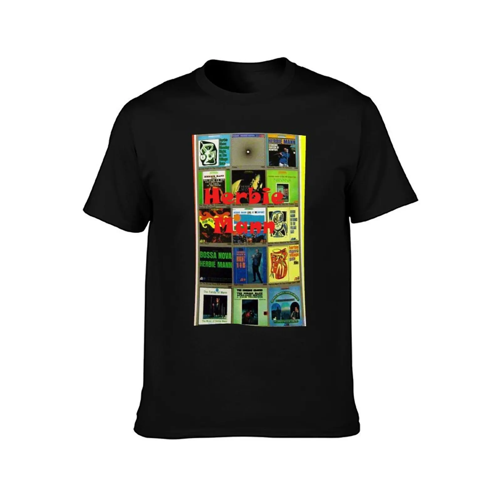 Herbie Mann,flute, jazz, soul, funk, album, collection, vinyl T-Shirt man t shirt cotton T-Shirt