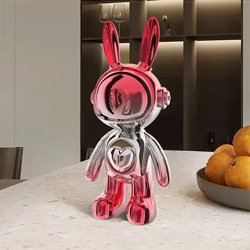 

Poetry and Distant 30CM Love Rabbit Jewelry, Living Room Wine Cabinet Decoration, Deluxe Office Table Decoration