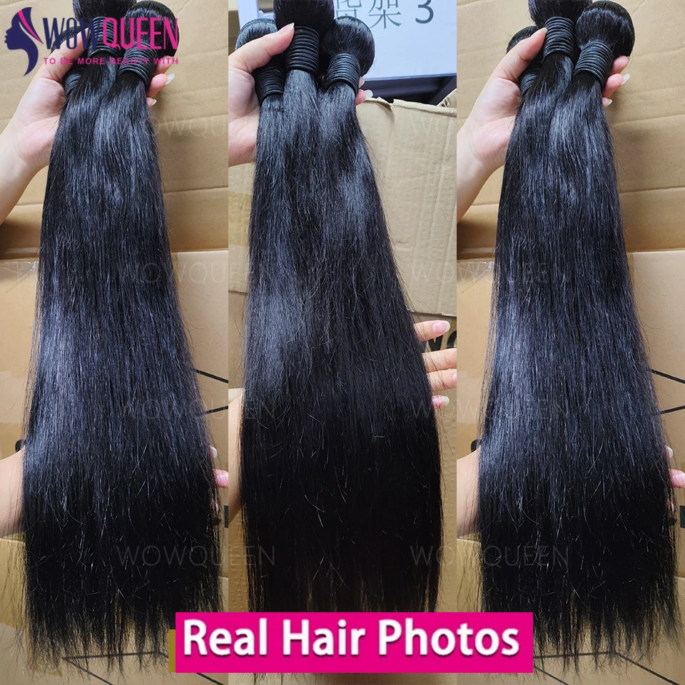 

Пучки человеческих волос 12А, бразильские необработанные пучки волос, прямые пучки человеческих волос, наращивание волос, натуральный черный, 12-32 дюйма