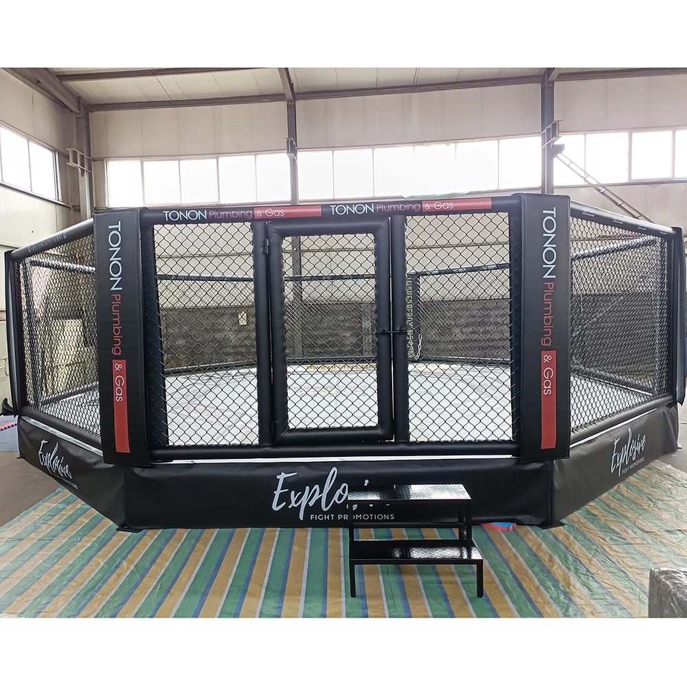 MMA ONEMAX Factory Price International Standard Floor Boxing Ring Octagon Shape MMA Cage