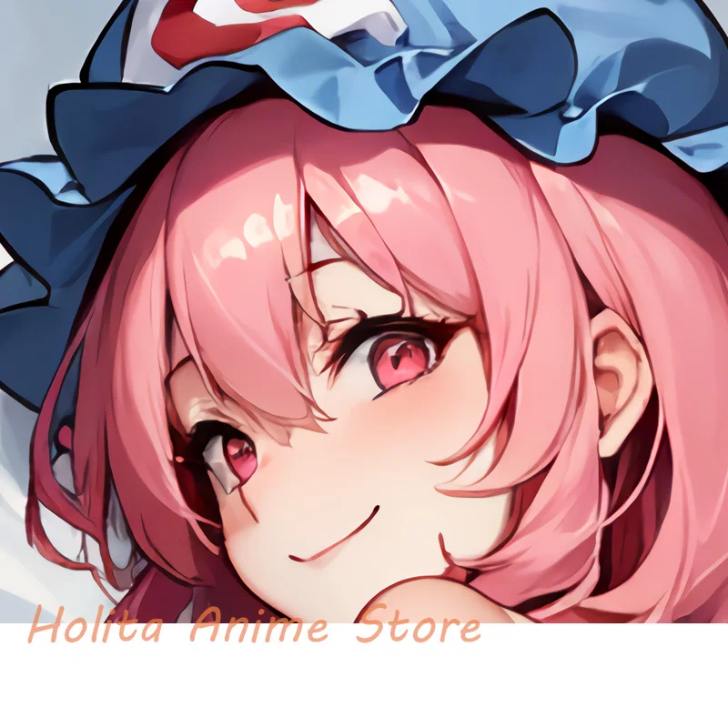 Dakimakura Saigyouji Yuyuko Touhou Anime Double-sided Print 2WAY Life-size Body Pillow Cover Pillowcase