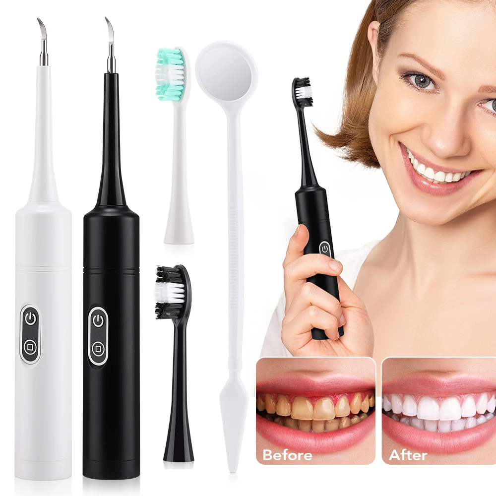Dental Scaler Ultrasonic Scaler Tooth Cleaner Dental Stone Removal Electric Sonic Plaque Remover for Teeth Stain Tartar