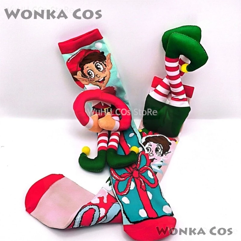 2025 Nuovi calzini alla moda della principessa dell'anatra del fumetto per i calzini del filato della novità delle donne Accessori popolari dei vestiti dei bambini transfrontalieri di Natale