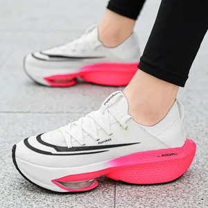 Straßenschuhe, Carbonplattenmarathon, Sommergeschäft für Jungen, dickes Sohle -Luftkissen, echtes Lauftennis 6 Hauptverkaufsschuhe Kohlenstoffpolder - №3