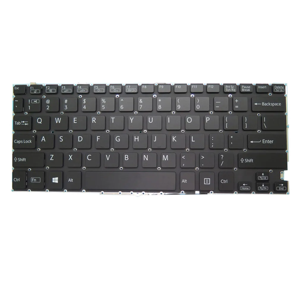 English US Laptop Keyboard For VAIO SX12 VJS121 VJS122 NP12V1 Black With Backlit New
