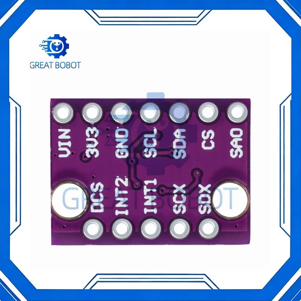 GY-LSM6DS3 High-Precision Breakout Board 3-Axis Accelerometer Gyroscope Embedded Temp Sensor SPI/I2C Dual Interface
