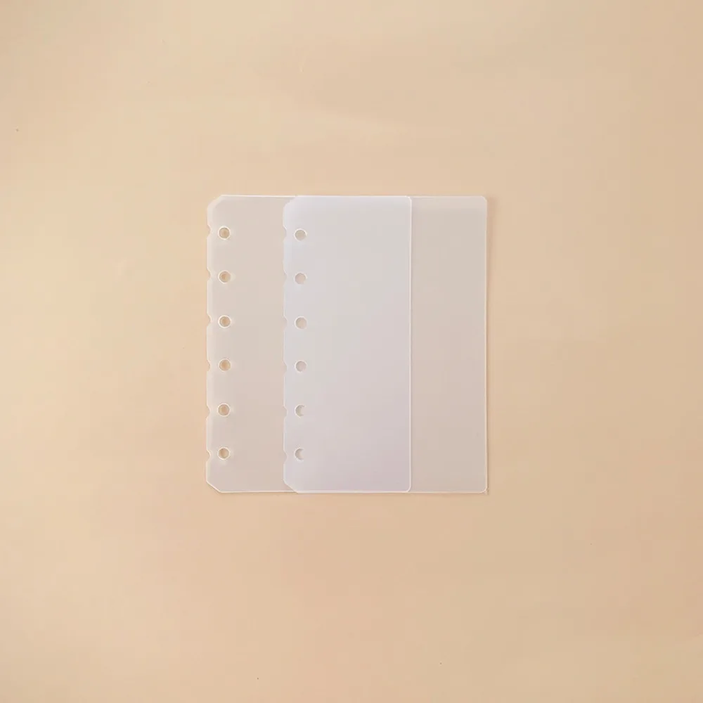 

2pcs A4 A5 A6 A7 Loose-Leaf Notebook Refill Paper DIY PP Spiral Binder Divider Page Separator Spiral Binder Folders
