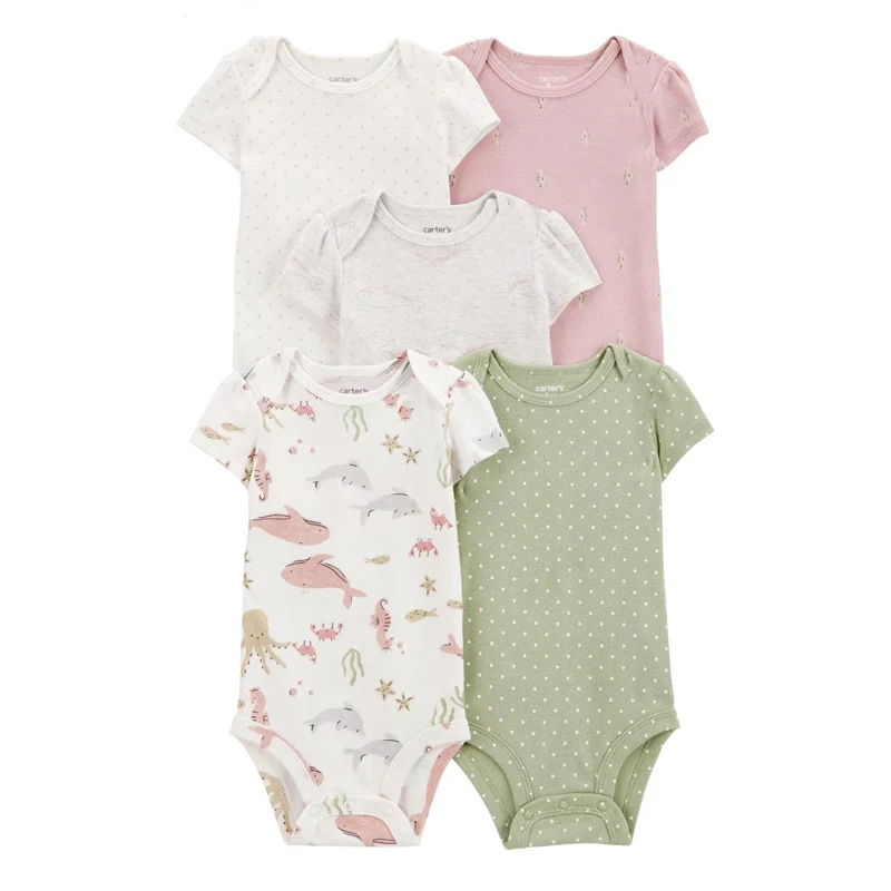 iyeal-0-24-months-newborn-body-bebe-jumpsuit-clothing-baby-boys-girls-bodysuit-5pcs-short-sleeve-100-cotton-baby-clothes