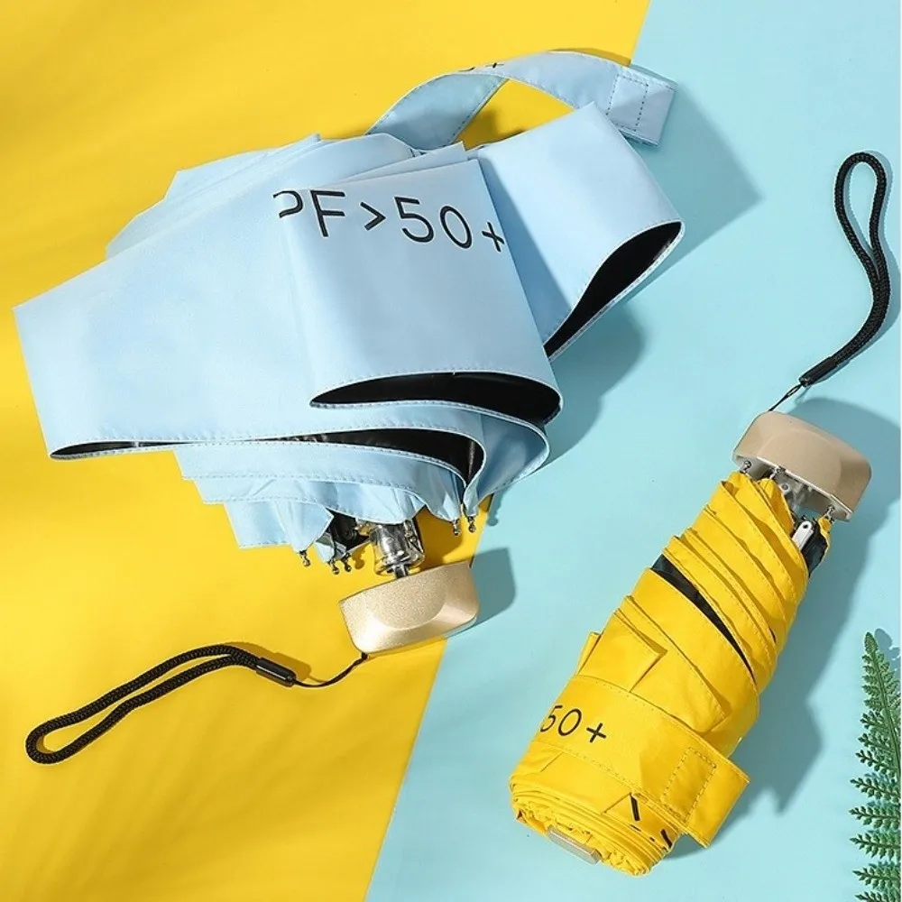 Portable Ultraviolet Protection Pocket Rain Umbrella Ultralight Folding Sun Umbrella Dual Use Mini Sun Shade Umbrella Summer