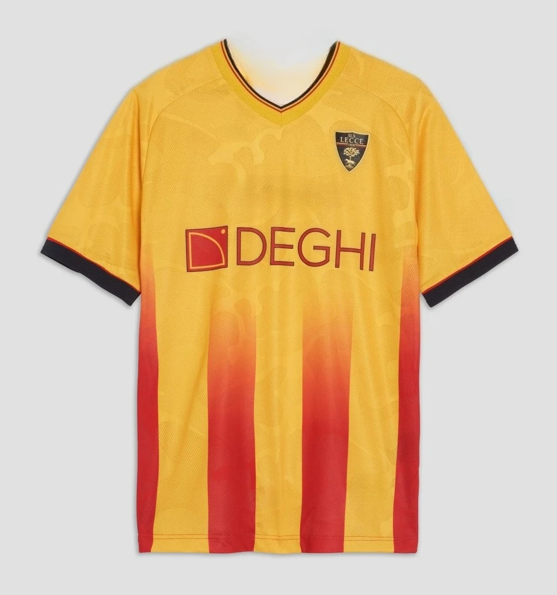 

2025 Italian Lecce fan training wear, short-sleeved jersey, 3D printed quick-dry sportswear, suitable for adults and children