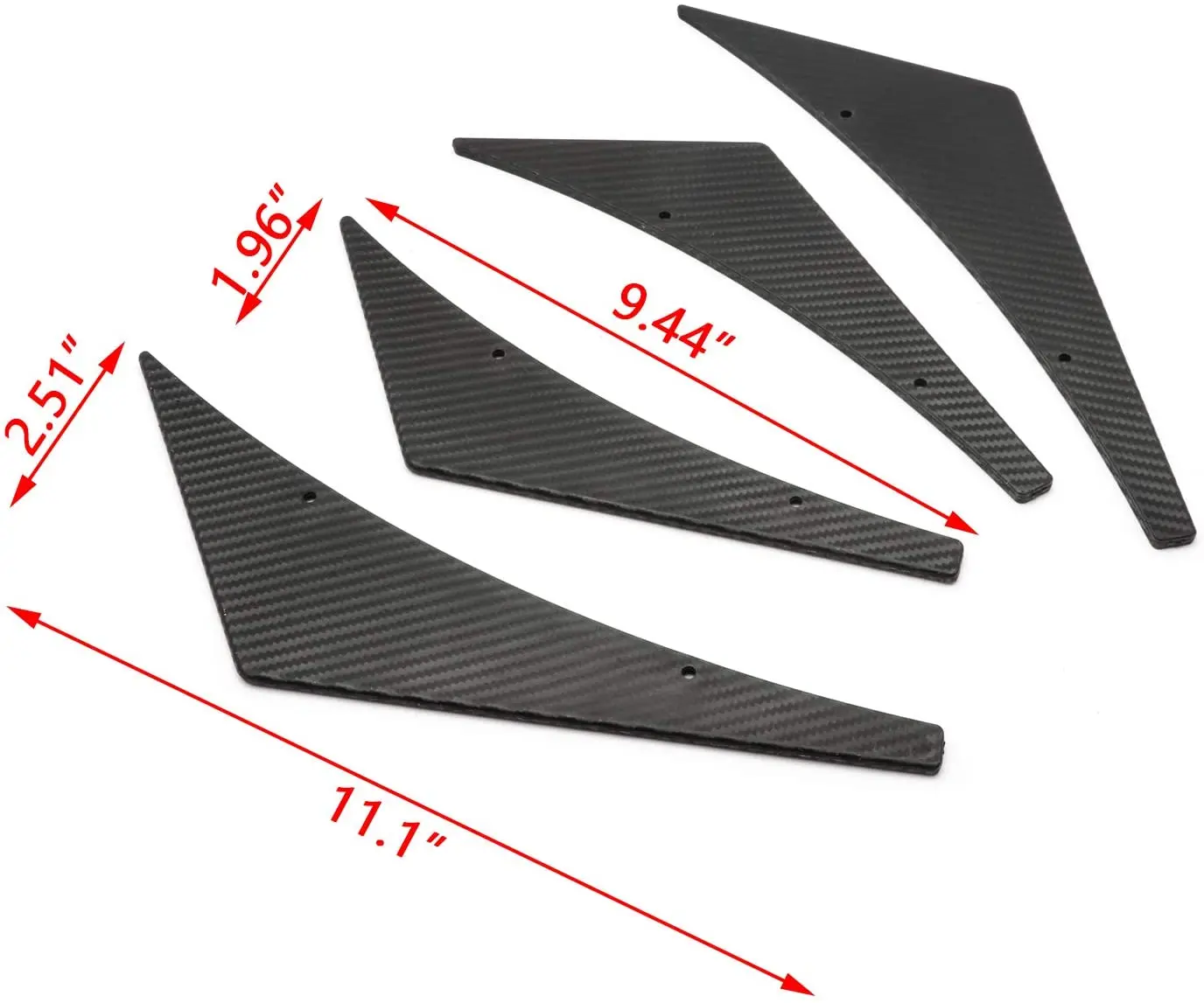 Paraurti anteriore protezione aletta Trim universale per AUDI A3 A4 A5 A6 A7 B7 B8 S3 2002-2017 Canard Splitter diffusore gpu Spoiler Lip