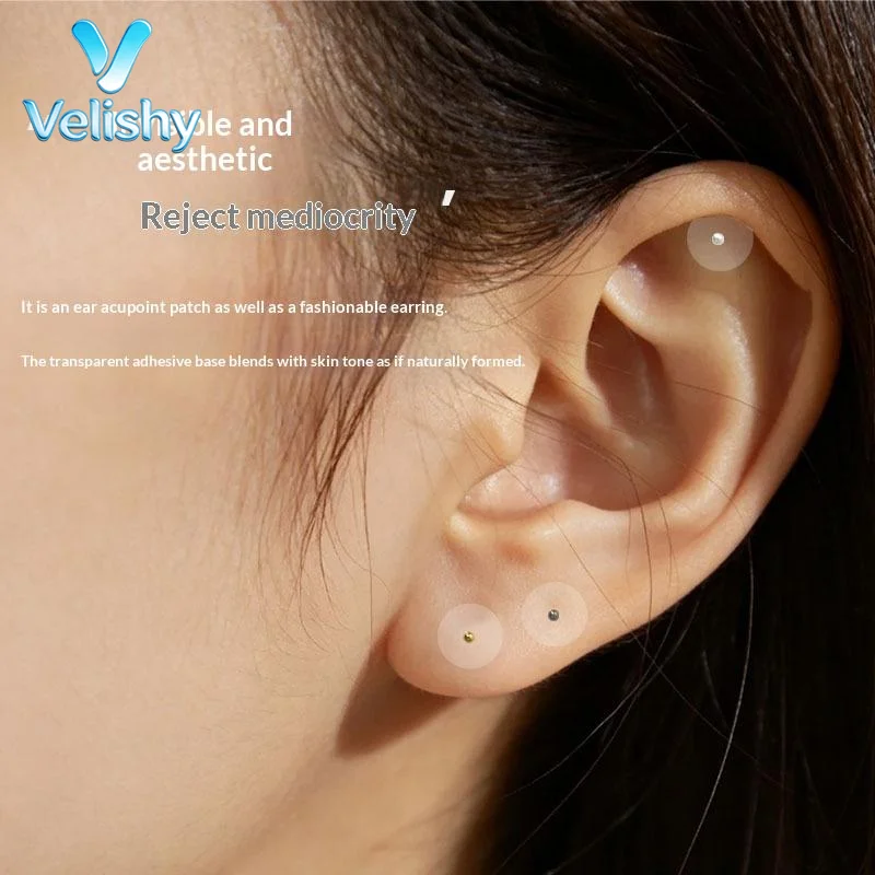 1/5/10 Sheets Ear Pressure Stick Acupuncture Magnetic Beads Auricular Ear Stickers Massage Ear Stickers Clear Ear Point Sticker