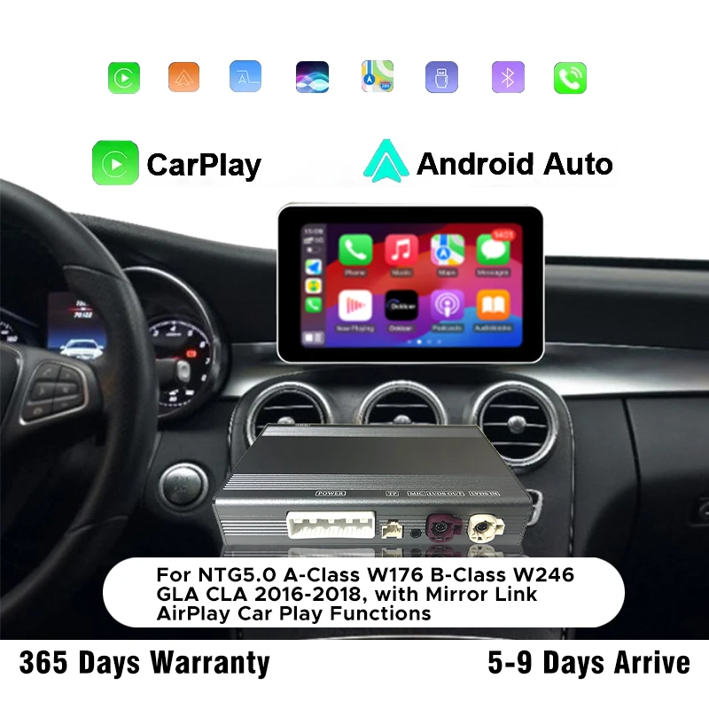 

Wireless CarPlay Interface For Mercedes Benz A-Class W176 B-Class W246 CLA GLA Android Auto Car Mirror Link AirPlay Navigation