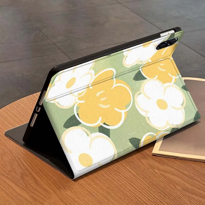 الكرتون زهرة خربش نمط ل الشرف تبويب اللوحي MagicPad 3 6 7X8 V7 V8 8 9 X9 X8a X9a 10 Pro بوصة 2020 2021 اللوحي