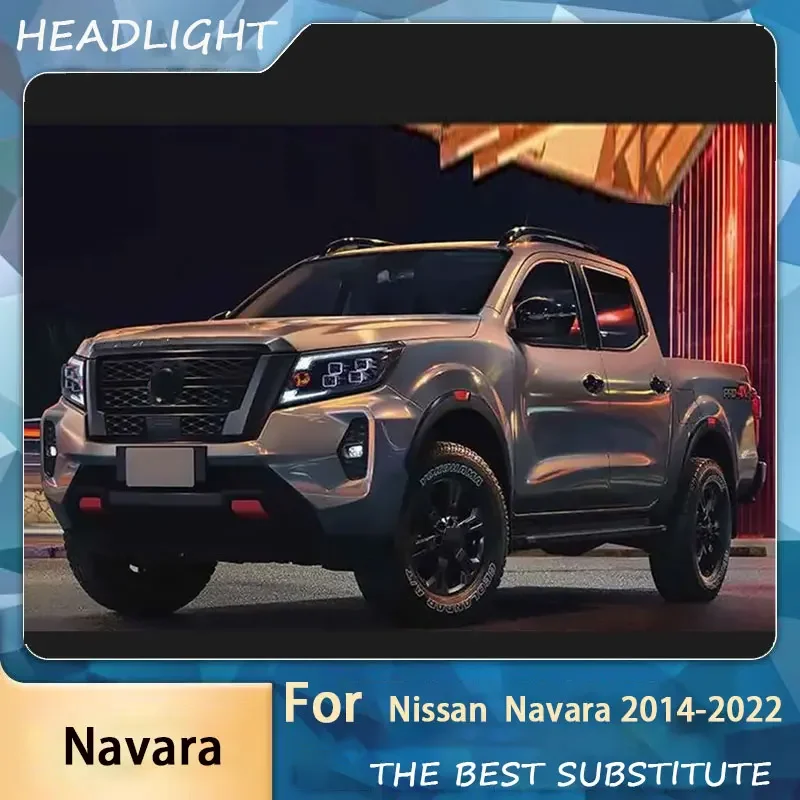 Car Head Lamps for Nissan Navara Headlights 2014-2022 NP300 Frontier LED Headlight Signal DRL LED Projector Auto Accessories