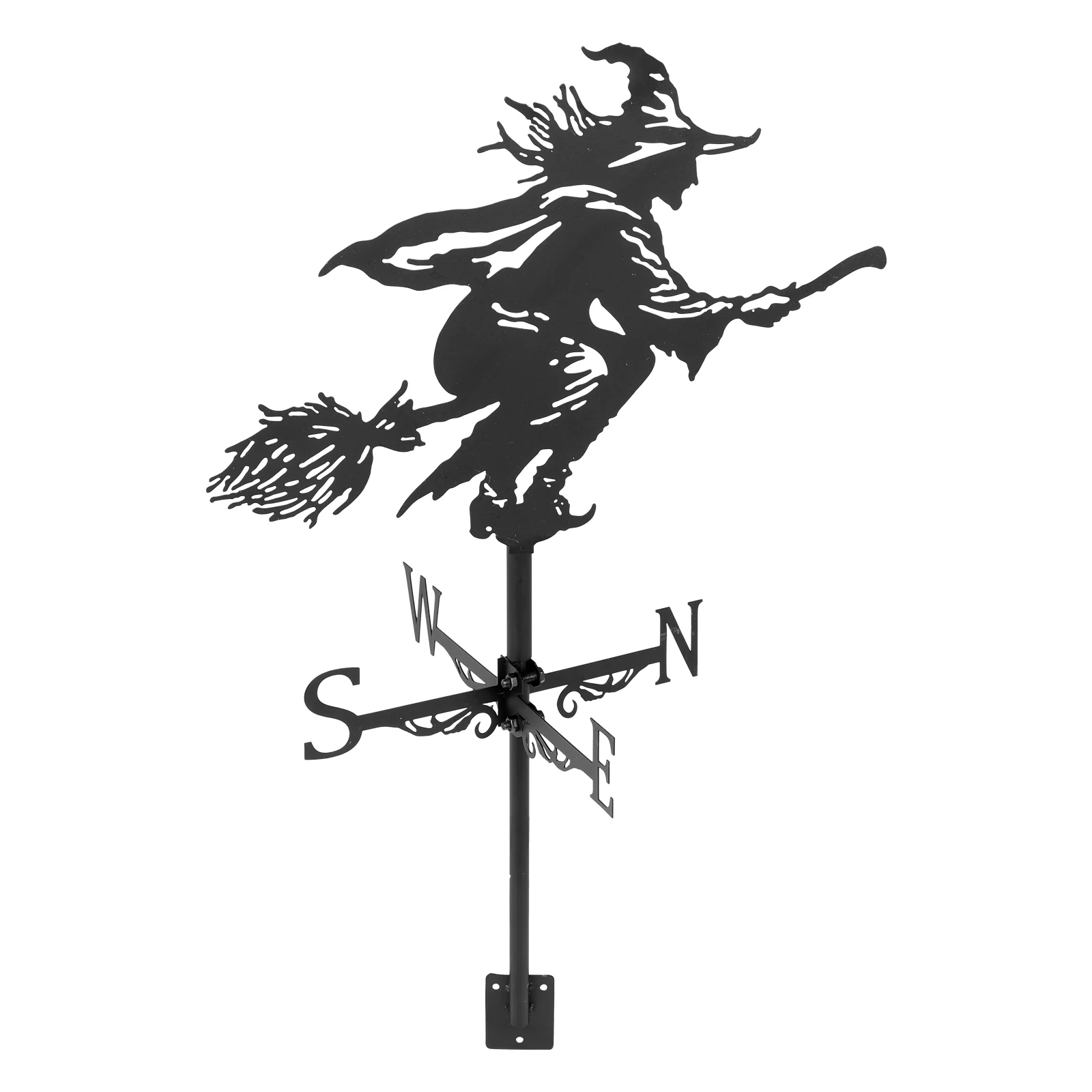 Wind Direction Indicator Witch Vane Farmhouse Wrought Iron Weather Vanes for Roofs