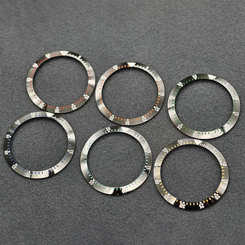 

Mod 38mm×30.7mm Curved Ceramics Bezel Insert Ring Fits SKX007 SKX009 SUB GMT Watch Case NH35 NH36 Movement Men Watch Refit Parts