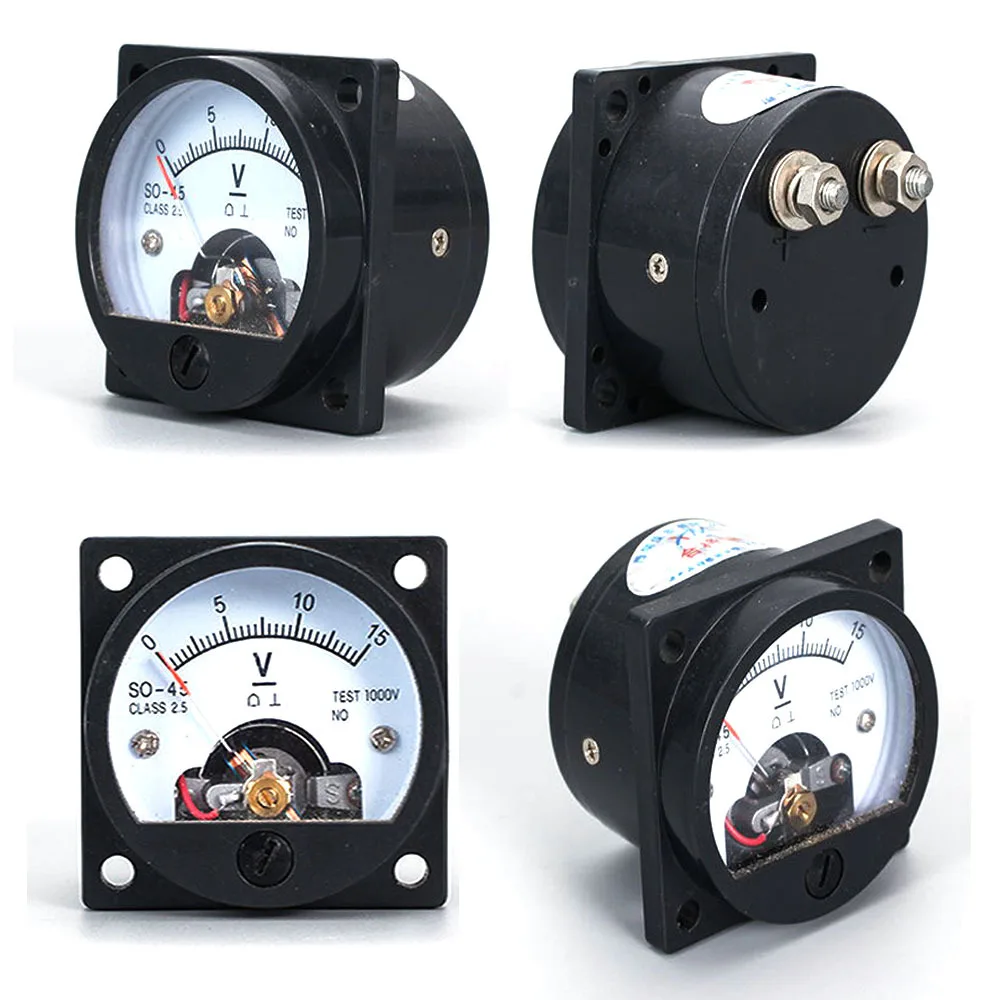 SO-45 DC Milliampere Meter 1mA 5mA 10mA 20mA 30mA 50mA 100mA 150mA 200mA 300mA 500mA 1000mA Pointer Meter Current Meter