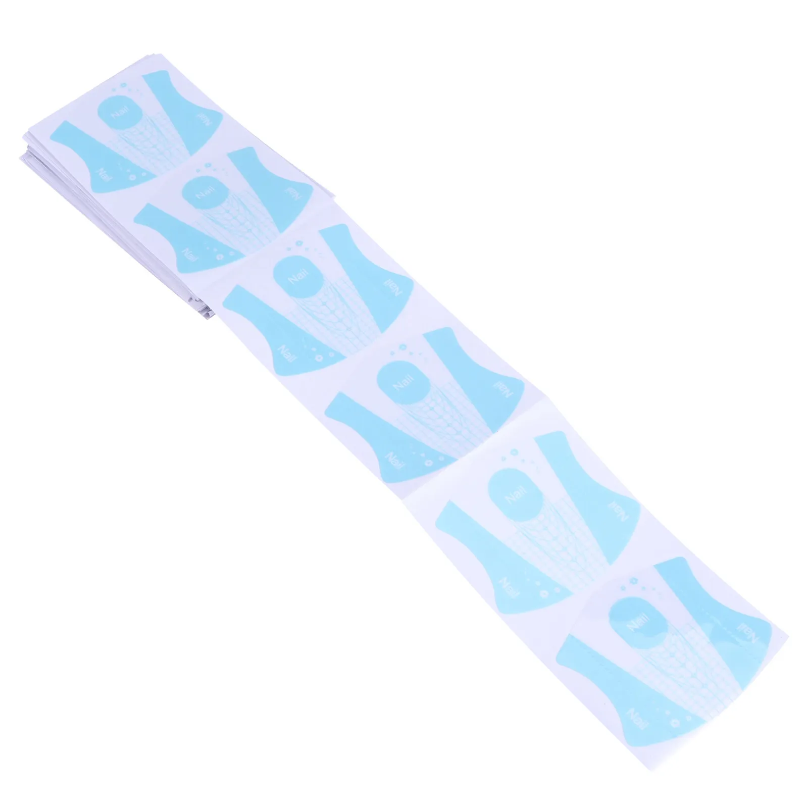 

100 шт. бумажных форм для наращивания ногтей, самоклеящиеся, регулируемого размера, для салонов, с точными инструкциями для акриловых и УФ-гелевых ногтей