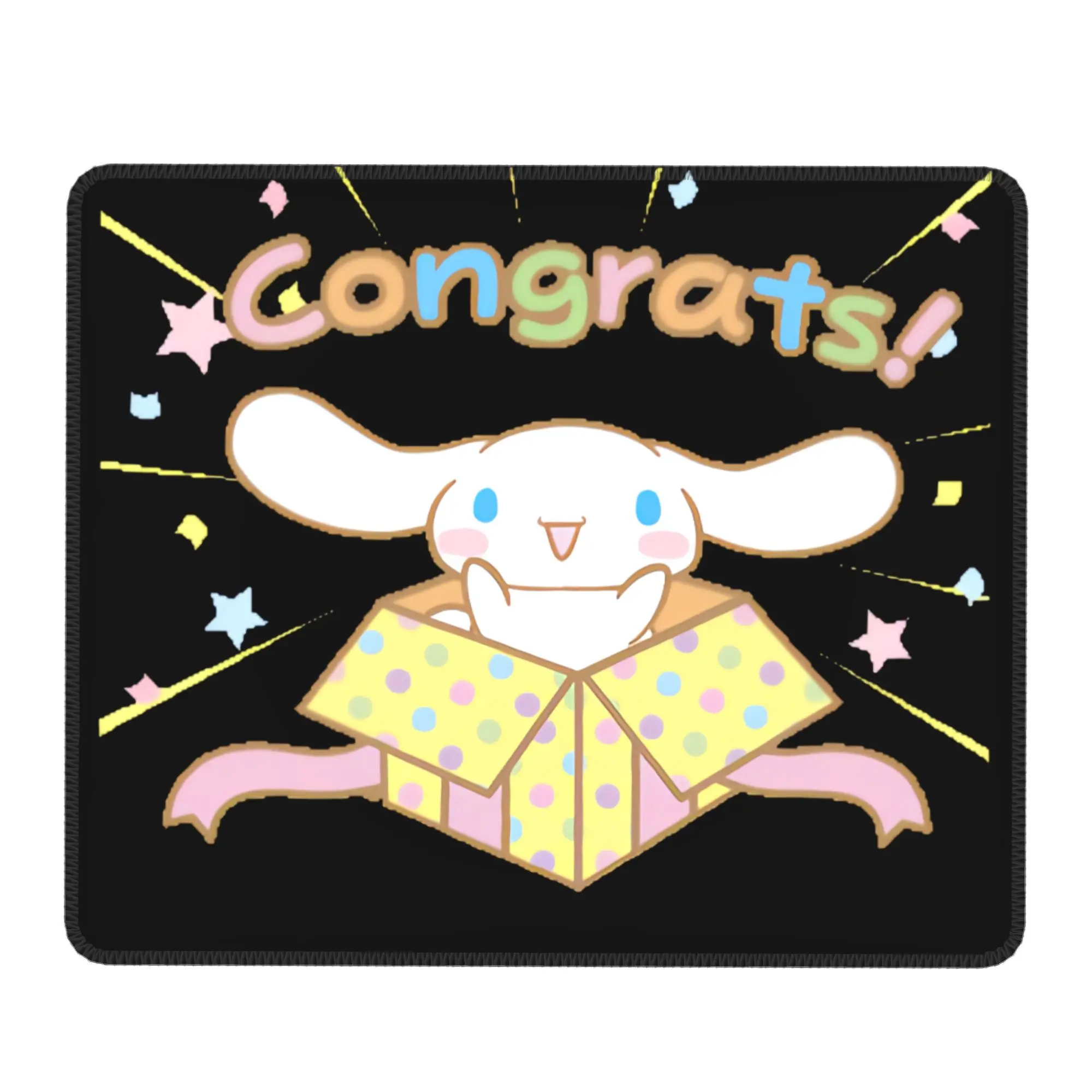 

Коврик для мыши с принтом Cinnamoroll, аксессуары для игровых ПК, коврик для мыши с оверлоком, коврик для компьютерного стола