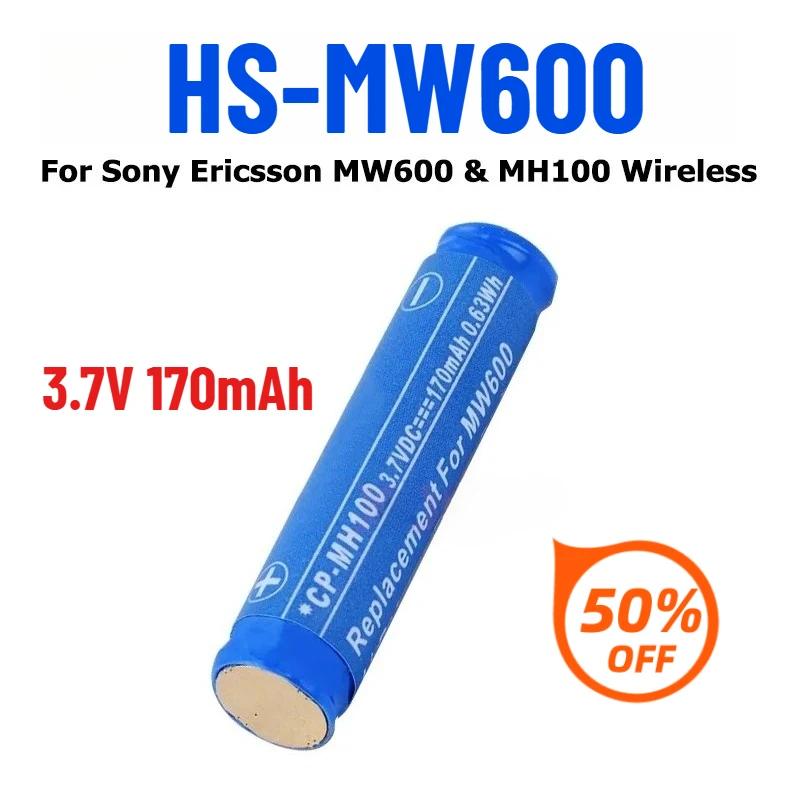 

3.7V 170mAh MW600 for Sony Ericsson MW600 & MH100 Wireless Bluetooth Headphone Battery
