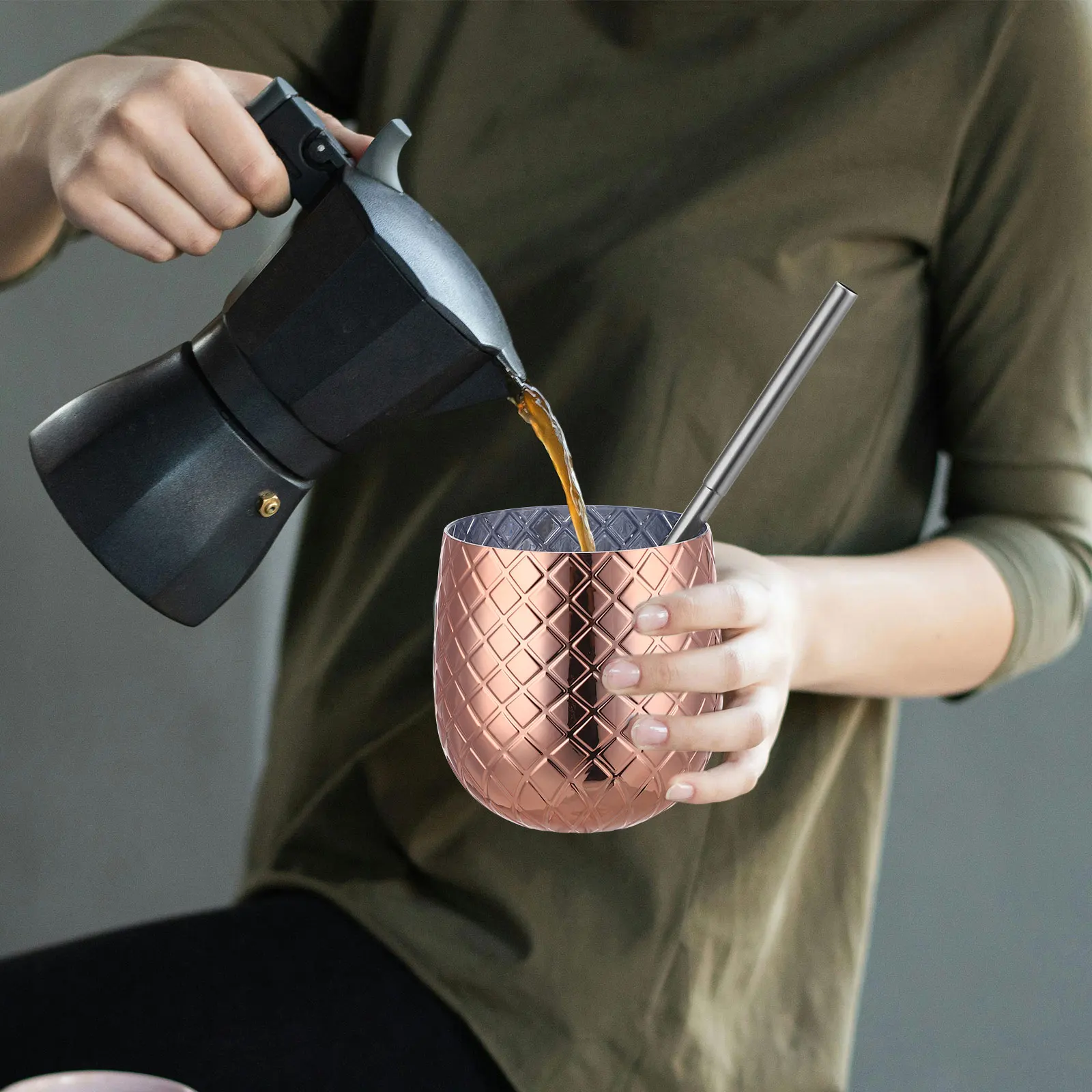 

2Sets Pineapple Shape Cocktail Cup Party Drinkware with Straw Unique Design Pineapple Cups,pineapple Cup,pineapple Cup