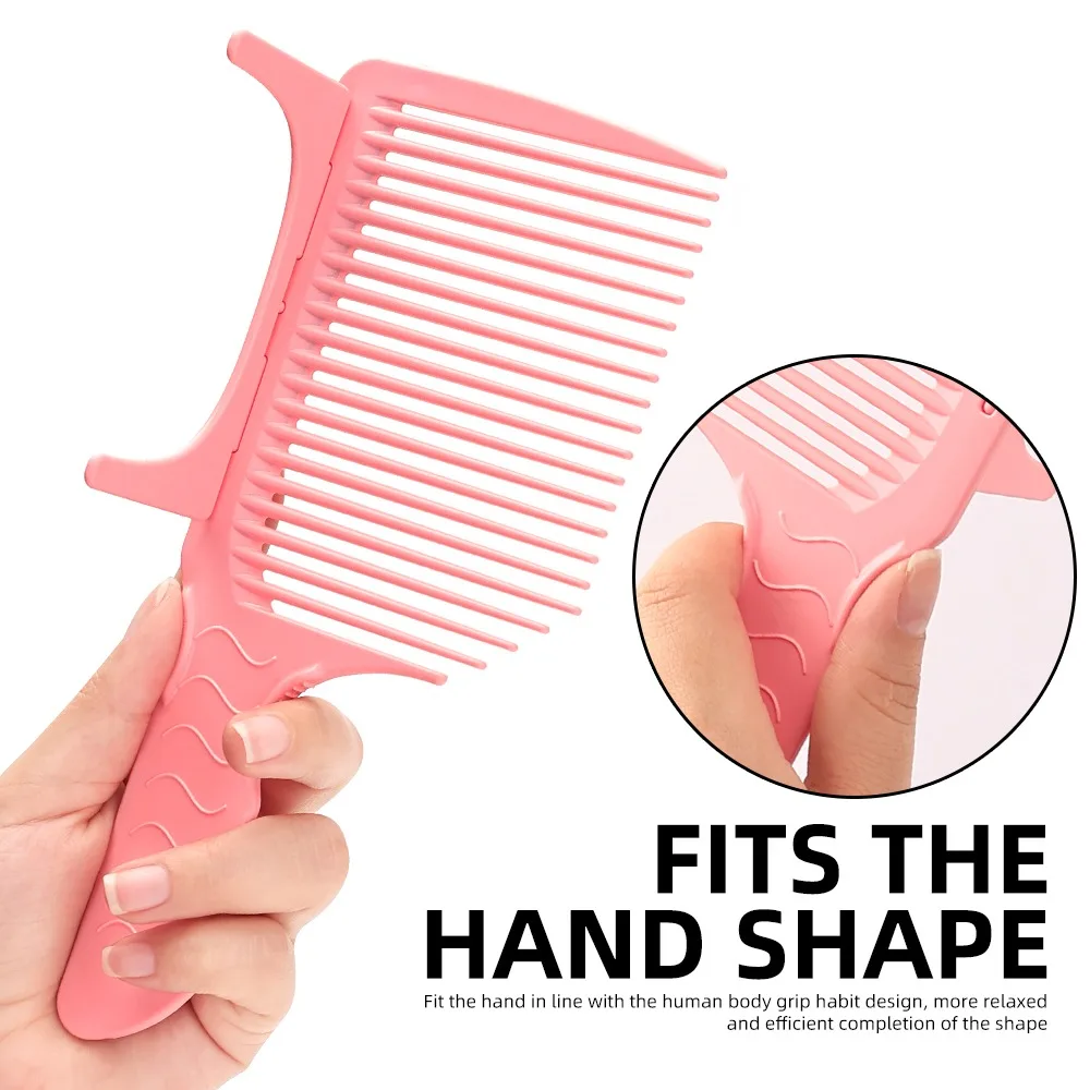 

3Pcs\set Arc Design Barber Fade Comb Hair Cutting Professional Precision Clipper Comb Fading Hairdressing Blending Tool Home Use