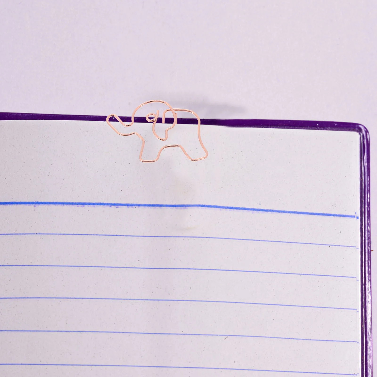 

20Pcs Elephant Shaped Paper Clips Metal Paper Clips Large Colored Office School Supplies Decorative Unique Desk Accessories