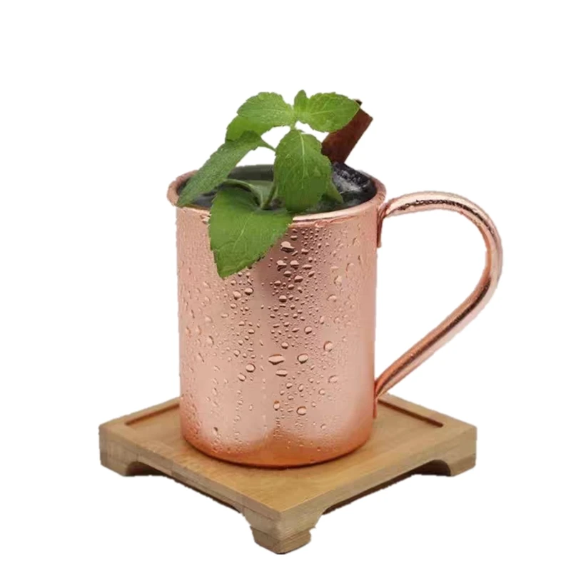 

400ML Copper Plated Mug Durable Coppery Beer Mugs Coffee Mug Milk Cup Copper Cocktail Whiskey Glass Drinkware Bar Tool