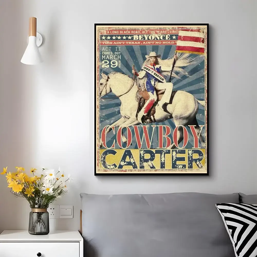 Musician Pop B-Beyonce Poster Trendy Aesthetic Wall Decor for Dorm & Bedroom