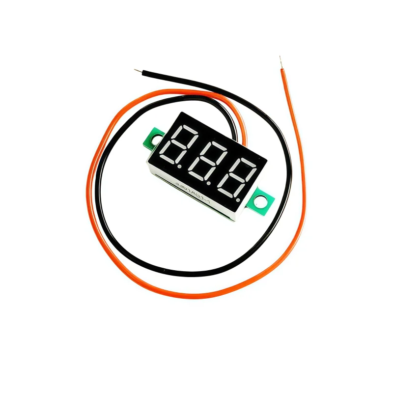Miniature 0.36-inch digital tube with DC 2.7V - 32V two-wire variable precision number display / digital voltmeter
