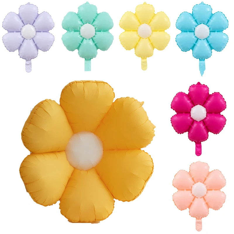 

White Pink Yellow Daisy Flower Balloons Multi Size Colorful Daisy Foil Helium Balloon Birthday Wedding Party Decor Baby Shower