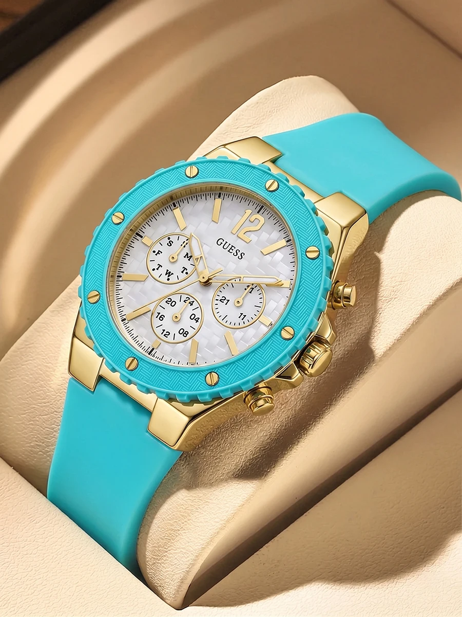 Relojes GUESS para Mujer, Correa de Silicona, Reloj de Pulsera de Cuarzo para Dama, 39 mm, Deportivo, a la Moda, Resistente al Agua, Relojes Mujer, 2 Opciones de Color