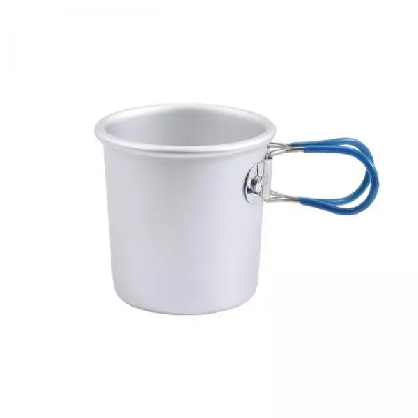 

Lightweight Folding Camping Mug Reusable Aluminum Portable Cup 150ml for Outdoors Cycling Mountaineering