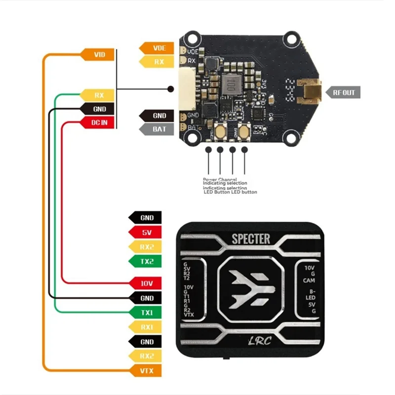 

Classy-для HGLRC 1,2G 1,6 Вт VTX 9CH 1600 МВт переключаемый модуль передатчика NTSC или PAL FPV для RC FPV дрона дальнего действия
