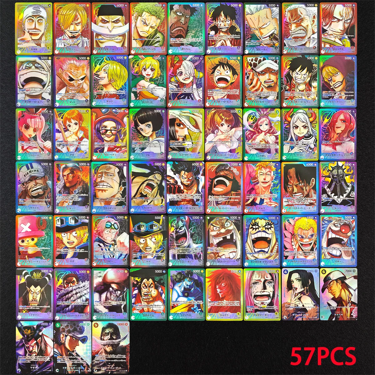 52 stili DIy OPCG ONE PIECE Inglese Shanks Rufy Insegna Roger Sabo Chopper ACE Law Nami Sogeking CARD Collection Anime Gioco di carte