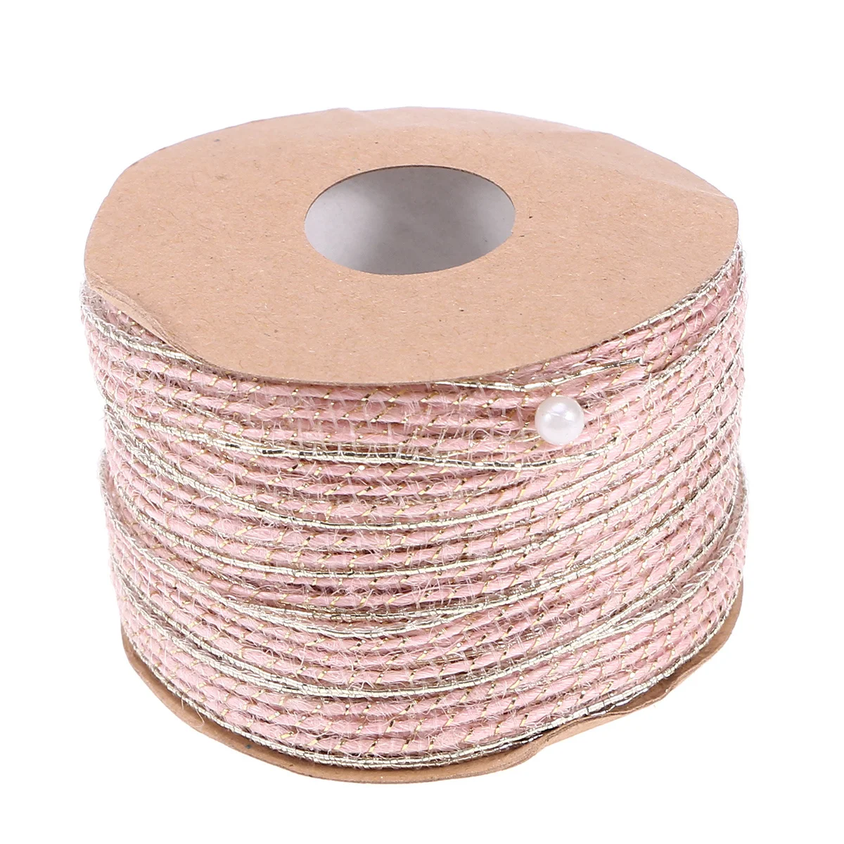 

10M Pink Colored Braided Rope Jute Ribbon For Diy Craft Decor Webbing Twine Burlap Ribbon Home Wedding Gift Packaging Handicraft