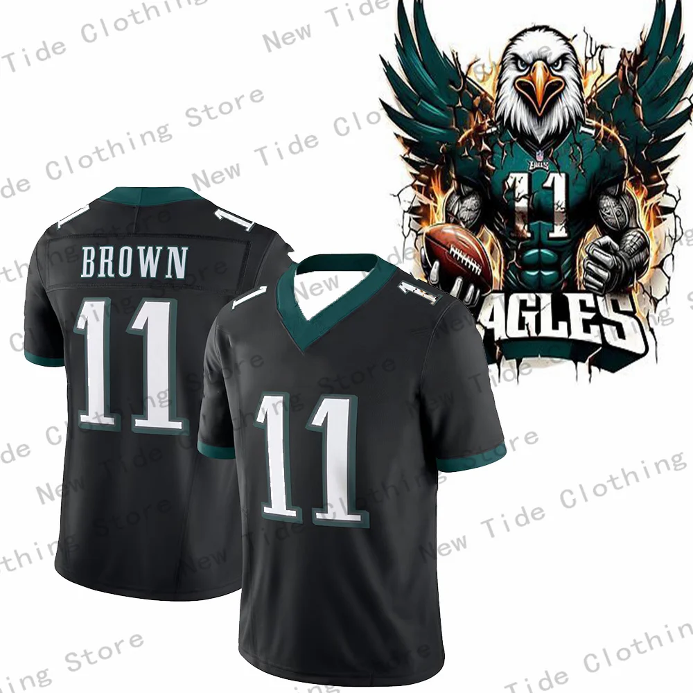 #11 Brown Sports Jersey: Breathable Mesh Fabric, Quick-Dry Short-Sleeve Athletic Fan Apparel for Game Day & Daily Wear