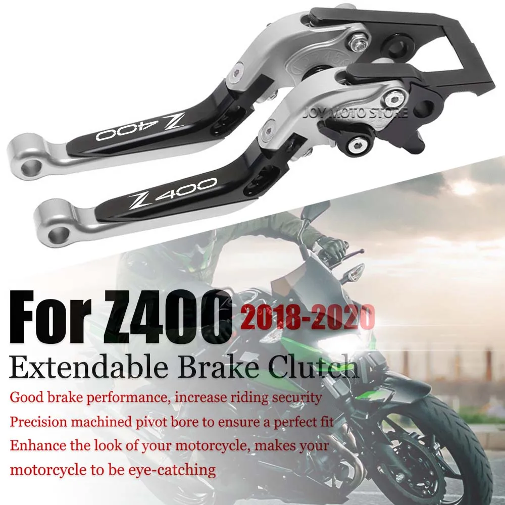 

For Z400 z400 2018-2020 Motorcycle Accessories CNC Brake Clutch Levers Adjustable Extendable Handlebar Grips