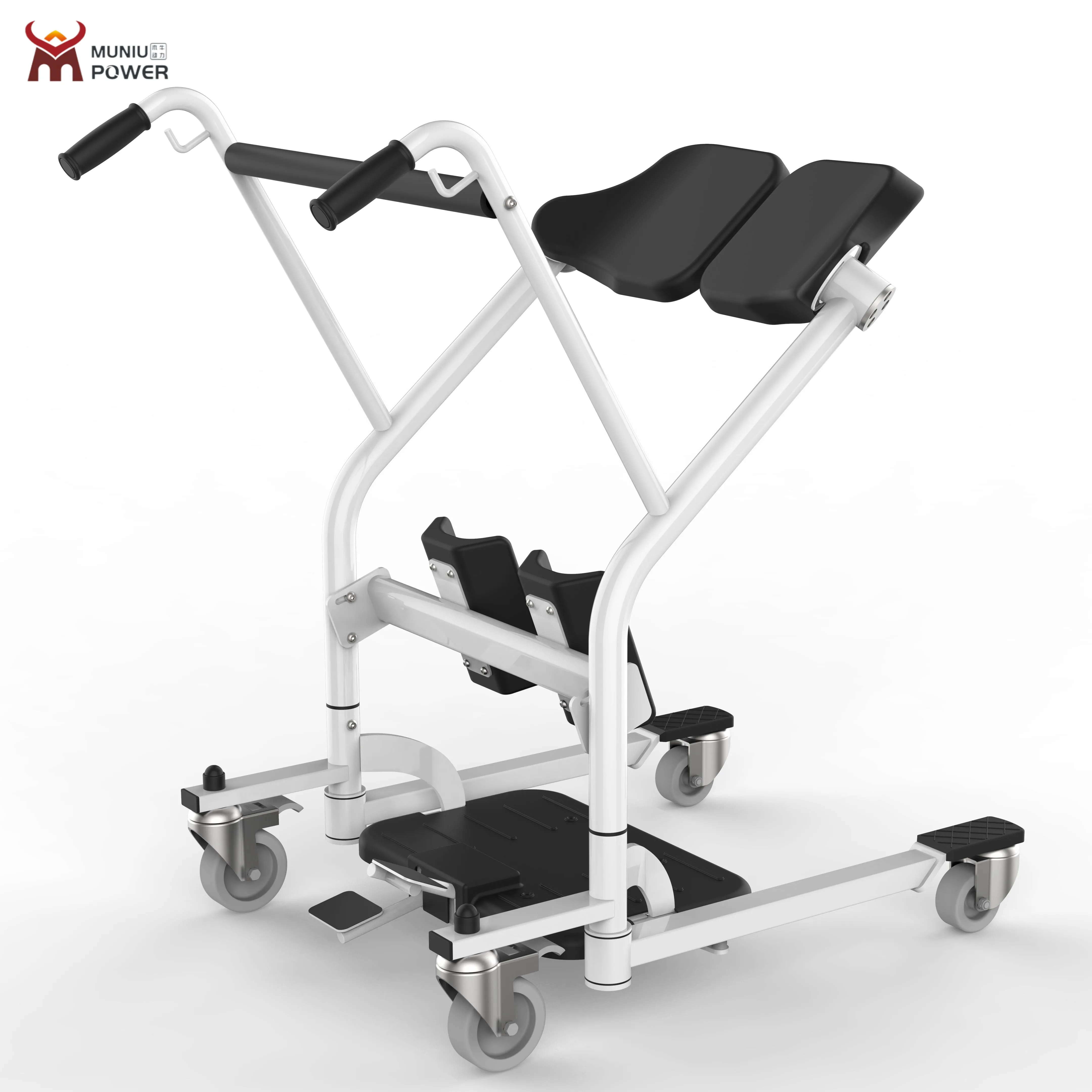 2024 Adjustable Leg Handicap Manual Lifting Equipment Transfer Chair Lift for Patient